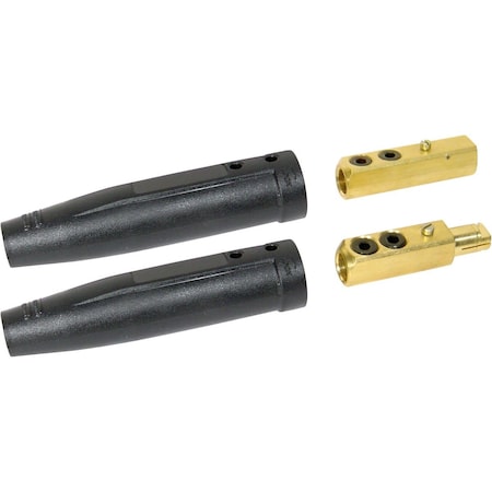 Powerweld Tweco Style Cable Connector Set, No 3/0 and No 4/0 9425-1400 4MBP
